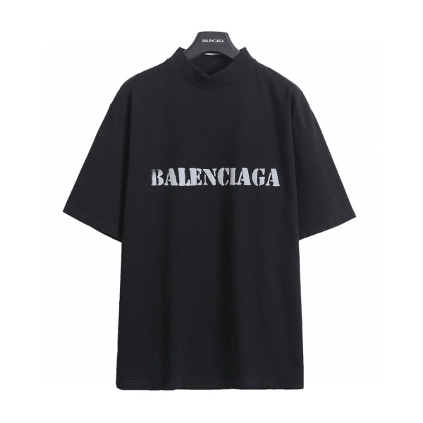 BLCG 26SS Blurred Letter Printed Short Sleeved T-Shirt