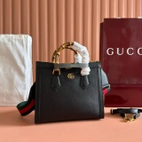 Gucci Fashion GG Bamboo Tote Bag Crossbody Bag Size: 27 x 24 x 11 CM
