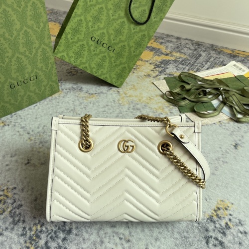 Gucci Fashion GG Chain Tote Bag Crossbody Bag Size: 26.5 x 18.5 x 12.5 CM