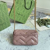Gucci Retro GG Sheepskin Chain Bag Crossbody Bag Size: 21 x 12 x 5 CM