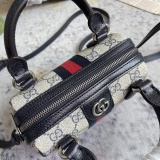 Gucci Retro GG Mini Boston Bag Handbag Size: 16.5 x 10 x 9 CM