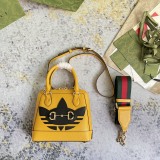 Gucci x Adidas Horsebit 1955 Mini Shell Bag Crossbody Bag Size: 20 x 19.5 x 7.5 CM