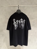 Chrome Hearts Fashion Embroidered Logo Round Neck T-shirt UV Color Change Casual Short Sleeve