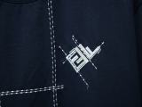 Fendi Fashion Embroidery FF T-shirt Couple Loose Casual Short Sleeves