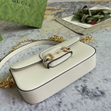 Gucci Classic Horseneck Buckle Saddle Bag Chain Cross Bag Size: 24x 13 x 5.5 CM