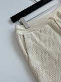 Louis Vuitton Fashion Embroidered Logo Towel Checkered Shorts