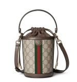 Gucci Classic GG Mini Bucket Bag Crossbody Bag Size: 11.5 x 23 x 8CM
