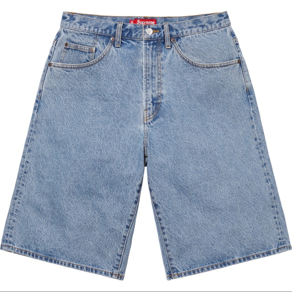 Supreme Baggy Denim Short Classic Loose Tannin Cowboy 7-Minute Pants