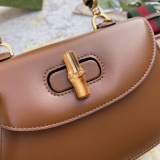 Gucci Classic GG Bamboo Handle Shoulder Bag Tote Bag Size:21x15x7CM