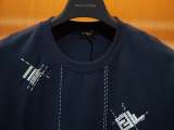 Fendi Fashion Embroidery FF T-shirt Couple Loose Casual Short Sleeves