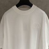 Balenciaga 26SS Fashion Embroidered Logo Round Neck T-shirt Couple Casual Loose Short Sleeve