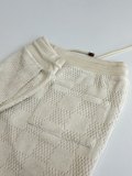Louis Vuitton Fashion Embroidered Logo Towel Checkered Shorts