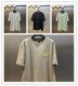 Dior Classic Simple Embroidered Logo Printed Short Sleeve Unisex Versatile Loose T-shirt