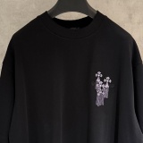 Chrome Hearts Fashion Embroidered Logo Round Neck T-shirt UV Color Change Casual Short Sleeve