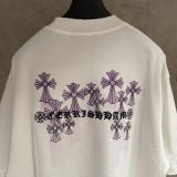 Chrome Hearts Fashion Embroidered Logo Round Neck T-shirt UV Color Change Casual Short Sleeve