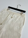 Louis Vuitton Fashion Embroidered Logo Towel Checkered Shorts