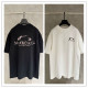 Balenciaga 26SS Fashion Bead Embroidered Logo Round Neck T-shirt Couple Casual Loose Short Sleeve