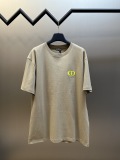 Dior Classic Simple Embroidered Logo Printed Short Sleeve Unisex Versatile Loose T-shirt