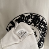 Chrome Hearts Fashion Embroidered Horseshoe Cross T-shirt Unisex Casual Versatile Short Sleeve
