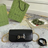 Gucci Classic Horseneck Buckle Saddle Bag Chain Cross Bag Size: 24x 13 x 5.5 CM