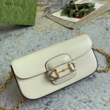 Gucci Classic Horseneck Buckle Saddle Bag Chain Cross Bag Size: 24x 13 x 5.5 CM