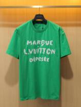 Louis Vuitton Fashion Embroidered Logo T-shirt Unisex Casual Versatile Short Sleeve Louis Vuitton Fashion Embroidered Logo T-shirt Unisex Casual Versatile Short Sleeve
