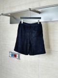 Louis Vuitton Fashion Embroidered Logo Towel Checkered Shorts