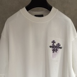 Chrome Hearts Fashion Embroidered Logo Round Neck T-shirt UV Color Change Casual Short Sleeve