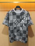Louis Vuitton Fashion Splicing Logo Jacquard Round Neck Knitted Short Sleeve