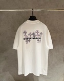 Chrome Hearts Fashion Embroidered Logo Round Neck T-shirt UV Color Change Casual Short Sleeve