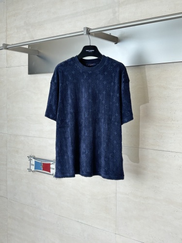 Louis Vuitton Fashion Full Print Logo Jacquard Casual Short Sleeve Shorts Set