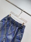 Burberry 26SS Classic Checkered Casual Versatile Drawstring Shorts
