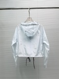 Prada 26SS Fashion Short Tech Nylon Hoodie Coat