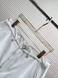 Louis Vuitton New Fashion Embroidered Logo Washed Denim Shorts