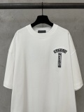Chrome Hearts 26SS Fashion Embroidered Fusang Flower Sanskrit T-shirt Couple Casual Oversize Short Sleeve