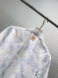 Louis Vuitton Fashion Versatile Chessboard Dark Pattern Jacquard Short Sleeve Shirt Shorts Set