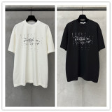 Givenchy 26SSFashion Broken Logo Printed T-shirt Couple Casual Oversize Short Sleeve
