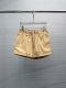 Prada 26SS New Fashion Triangle Logo khaki Casual Shorts