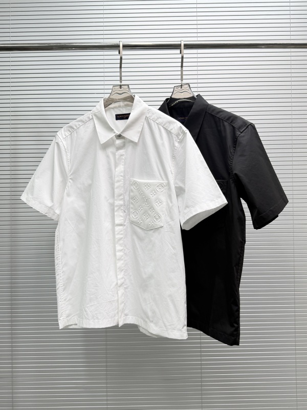 Louis Vuitton 26SS Classic Logo Pocket Casual Versatile Short Sleeve Shirt