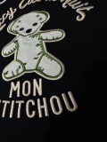 Gucci 26SSFashion Embroidered Bear Logo T-shirt Couple Casual Loose Short Sleeve