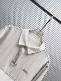 Prada 26SS Women's Fashion Casual Versatile Collar Long Sleeve Loose Wide Leg Shorts