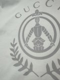 Gucci 26SSFashion Knight Badge Printed T-shirt Couple Versatile Casual Short Sleeve