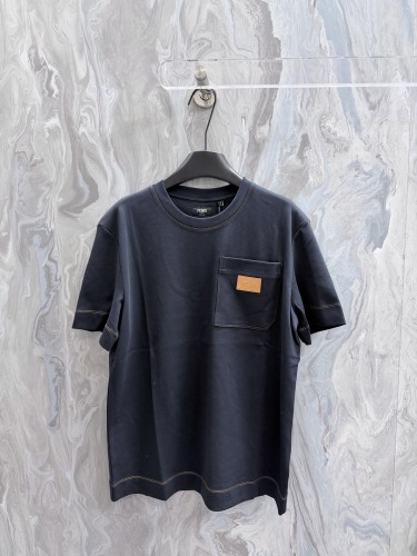 Fendi 26SS Unisex Fashion Versatile Casual Short Sleeve T-shirt