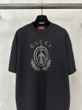Gucci 26SSFashion Knight Badge Printed T-shirt Couple Versatile Casual Short Sleeve