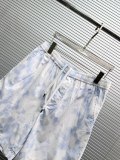 Louis Vuitton Fashion Versatile Chessboard Dark Pattern Jacquard Short Sleeve Shirt Shorts Set