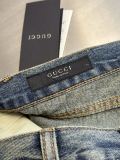 Gucci 26SS Fashion Retro Horseclip Washed Casual Jeans