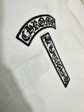 Chrome Hearts 26SS Fashion Embroidered Fusang Flower Sanskrit T-shirt Couple Casual Oversize Short Sleeve
