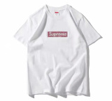 Supreme Swarovski BOX LOGO Rhinestone Hot Stamping Short Sleeved T-shirt