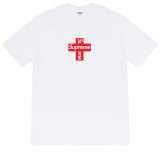 SUPREME CROSS BOX LOGO Classic Letter Cross Short Sleeve T-shirt