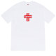 SUPREME CROSS BOX LOGO Classic Letter Cross Short Sleeve T-shirt